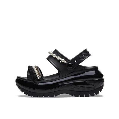 Crocs (wmns)  Mega Crush Pearl Ruffle Sandal 'black'