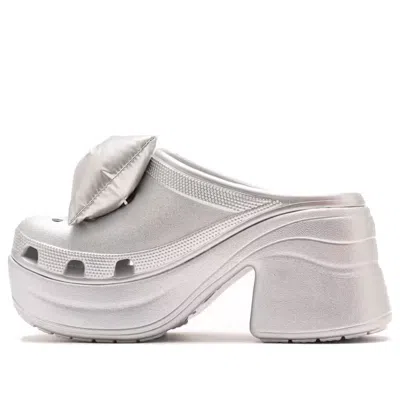 Crocs (wmns)  Siren Metallic Bow Clogs 'silver'