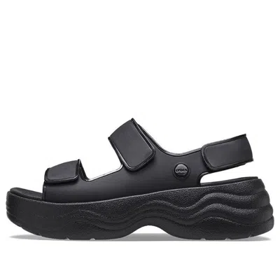 Crocs Women's Skyline Sandals From Finish Line In Black