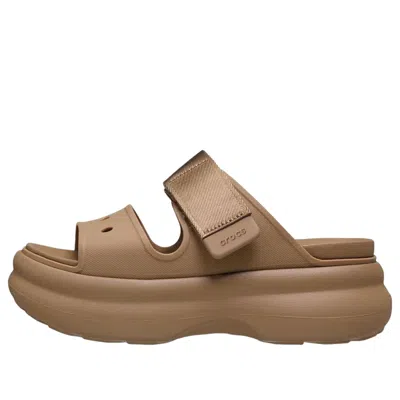 Crocs Soho Two Platform Touch-strap Sandals In Brown
