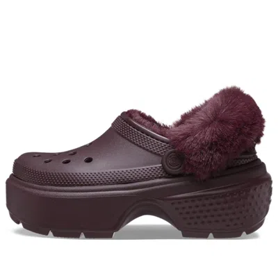 Crocs (wmns)  Stomp Lined Clogs 'dark Cherry'