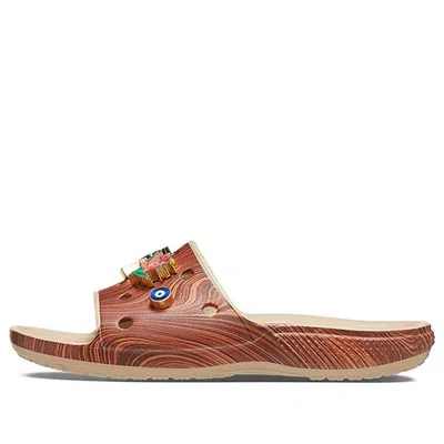 Crocs (wmns)  Sza X Classic Slide 'woodgrain' In Brown