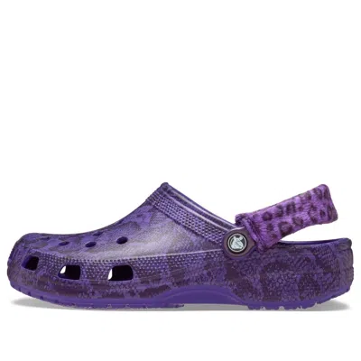 Crocs (wmns)  X Stray Rats Classic Clog 'ultraviolet Snakeskin' In Purple