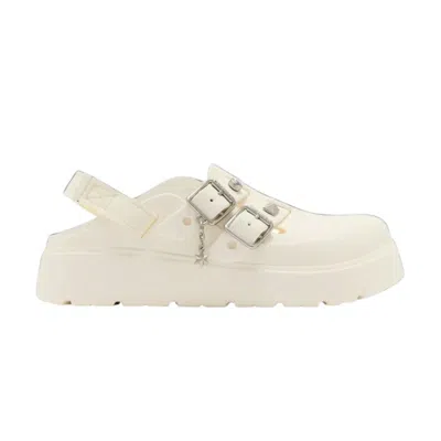 Pre-owned Crocs Wmns Loaferette Star Studded Clog 'chalk' | White | Women's Size 7