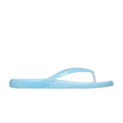 Pre-owned Crocs Wmns Miami Jelly Rounded Toe Flip 'sky Blue Jelly' | Women's Size 4