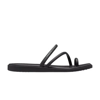 Pre-owned Crocs Wmns Miami Toe Loop Sandal 'black' | Women's Size 11