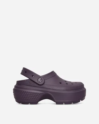 Crocs Wmns Stomp Clogs Dark Iris In Purple