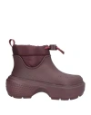 Crocs Flat Ankle Boots  Woman Color Cherry
