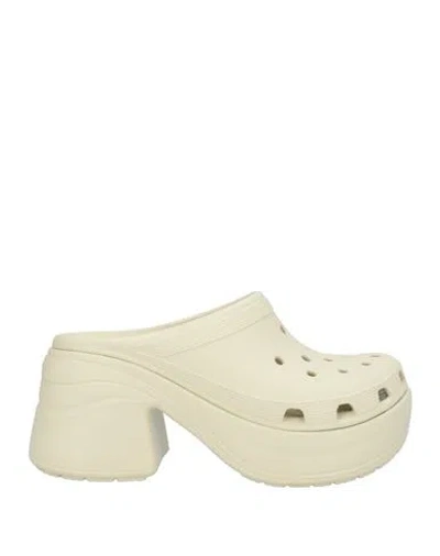 CROCS CROCS WOMAN MULES & CLOGS BEIGE SIZE 7 RUBBER