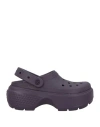 Crocs Woman Mules & Clogs Dark Purple Size 8 Eva (ethylene - Vinyl - Acetate)
