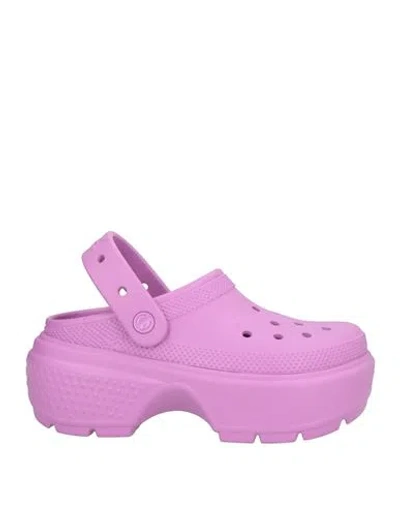 CROCS CROCS WOMAN MULES & CLOGS MAUVE SIZE 8 EVA (ETHYLENE - VINYL - ACETATE)