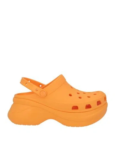 CROCS CROCS WOMAN MULES & CLOGS ORANGE SIZE 6 RUBBER