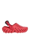 Crocs Flat Shoes  Woman Color Red