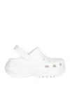 Crocs Classic Platform Bouquet Clogs In White
