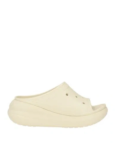 Crocs Woman Sandals Beige Size 10 Eva (ethylene - Vinyl - Acetate) In Neutral