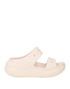 Crocs Classic Crush Platform Slide In Neutral