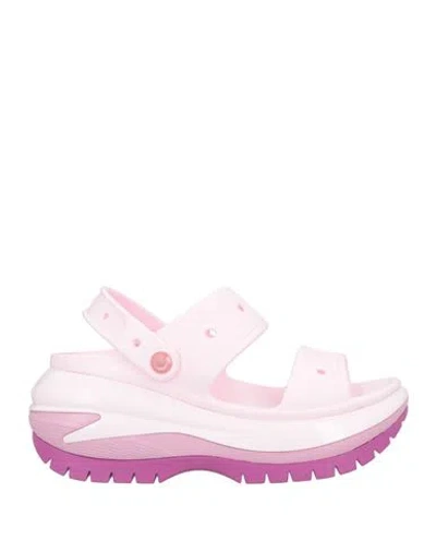 Crocs Woman Sandals Pink Size 8 Eva (ethylene - Vinyl - Acetate)