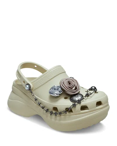 Crocs Women's Bae Metallic Rose Clogs In Brown