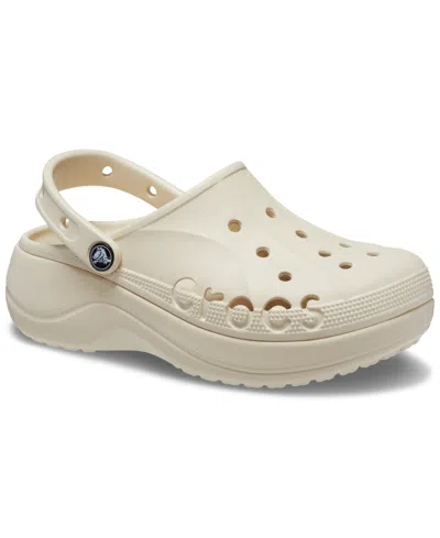 Crocs Baya Platform Clogs Women Winter White 9