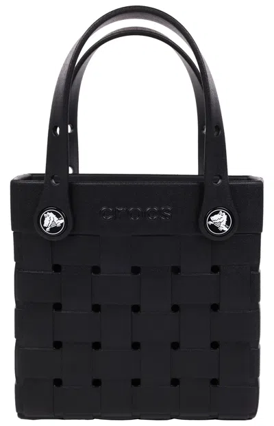 Crocs Women's Black Small Woven Sbody Tote Bag