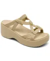 Crocs Brooklyn Knot Sky Sandal In Gold
