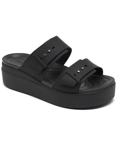 Crocs Women's Brooklyn Low Wedge Sandals From Finish Line