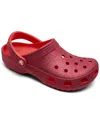 Crocs Classic Glitter Clog In Cherry Red