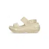 Crocs Women's Classic Mega Crush Sandal W Bone In Neutral