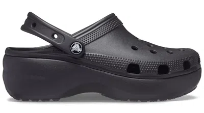 CROCS WOMEN'S CLASSIC PLATFORM CLOG; BLACK, W6
