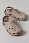 Crocs Women's Classic Studded Clog In Taupe, Women's At Urban Outfitters In Brown
