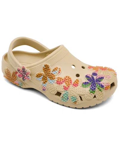 Crocs Classic Summer Beaded Clog In Neutral