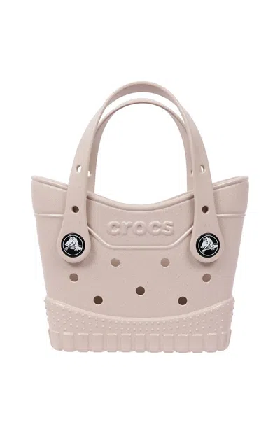 Crocs Women's Cream Glitter Eva Micro Tote Bag