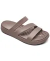 Crocs Women's Getaway Casual Strappy Sandals From Finish Line In Truffle