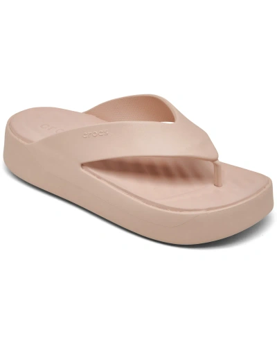 CROCS WOMEN'S GETAWAY PLATFORM CASUAL FLIP-FLOP SANDALS FROM FINISH LINE