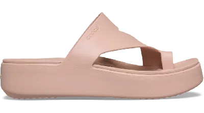 Crocs Getaway Platform Toe Loop Sandales Femmes Blush 41