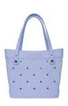 Crocs Medium Quilted Tote In Blue Haze