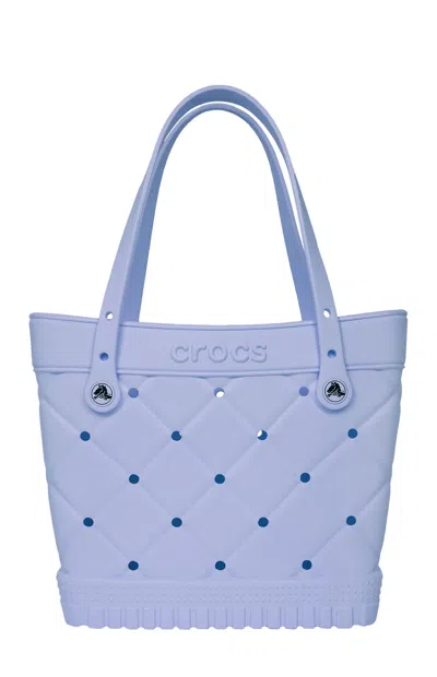 Crocs Women's Haze Medium Quilted Tote Bag In Concrete Hth/dk Conc Hthr