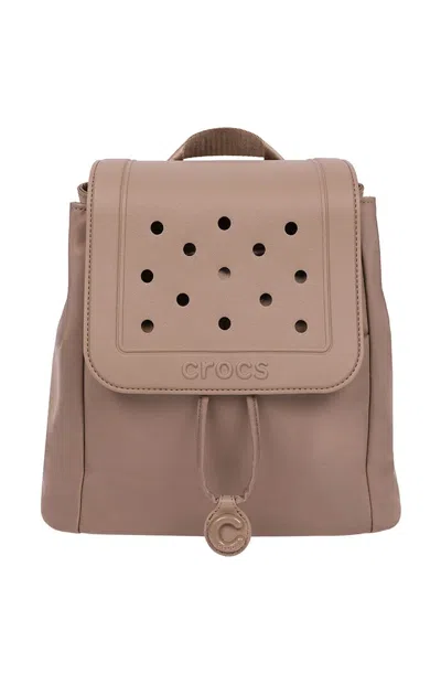 Crocs Women's Latte Mini Fashion Eva Flap Backpack In Pink