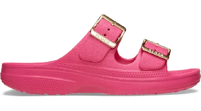 Crocs Women's Metallic Buckle Saturday Sandal In Multi