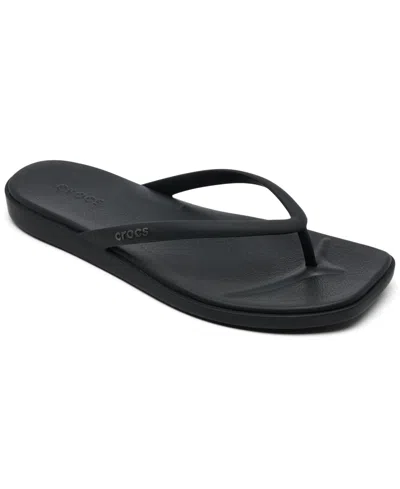 Crocs Women's Miami Flip-flop Sandals From Finish Line In Black