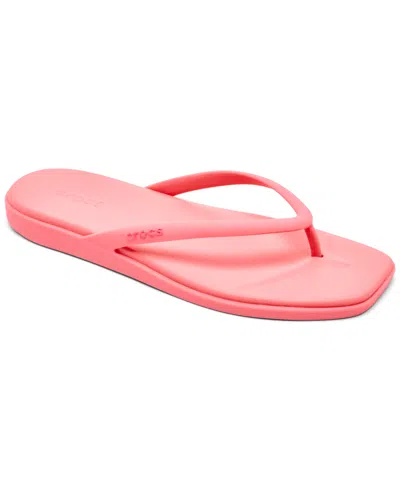 Crocs Women's Miami Flip-flop Sandals From Finish Line In Pink