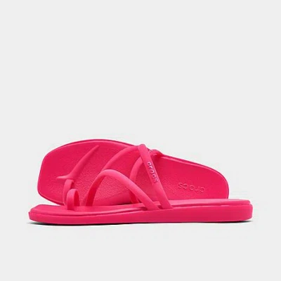 Crocs Women's Miami Metallic Toe Loop Sandals Size 9 In Multi