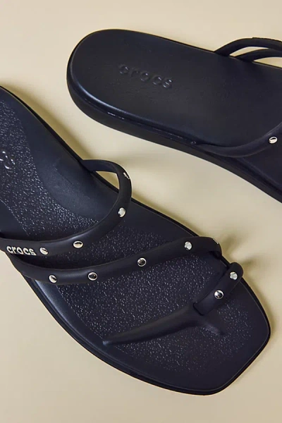 Crocs Women's Miami Miami Studded Flip Flop Sandals In Black, Women's At Urban Outfitters