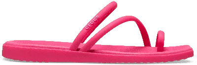 Crocs Women's Miami Toe Loop Sandal In Dragon Fruit