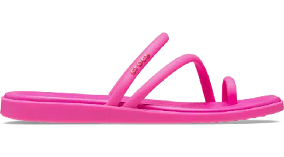 Crocs Women's Miami Toe Loop Sandal In Pink Crush