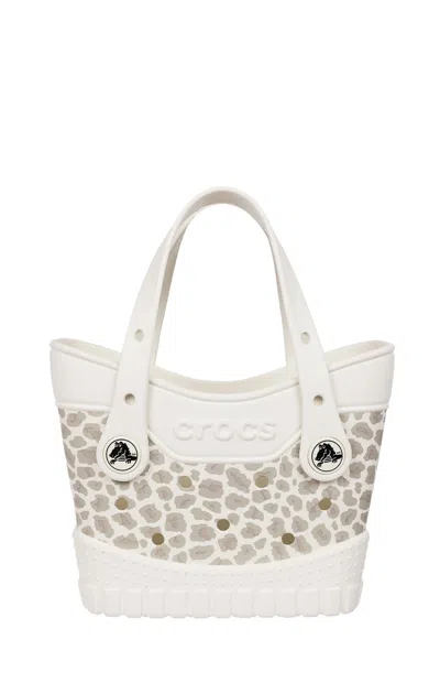 Crocs Women's Micro Classic Cheetah Tote Bag In Ivory In White