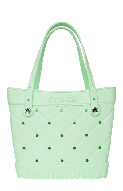 Crocs Women's Mint Medium Quilted Tote Bag In Green