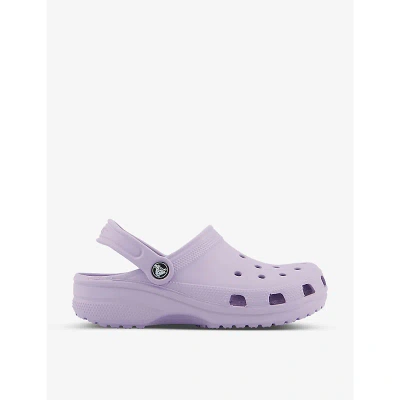 Crocs Womens Purple Classic Rubber Clogs