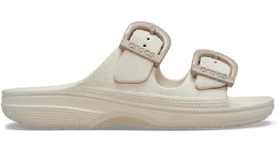 Crocs Women's Saturday Enamel Buckle Sandal In Neutral