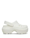 Crocs Women's Stomp Platform Clogs In Chalk